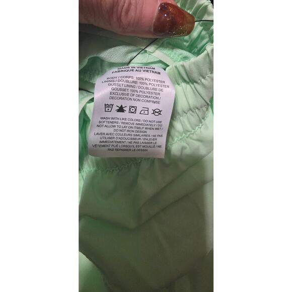 Nike Kids Medium Nike Training Shorts Mint Green Dri-FIT Elastic Waist - Picture 5 of 5